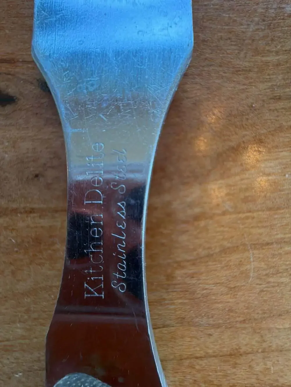 Vintage Kitchen Delite Stainless‎ Steel Meat Carving Fork with Wood Handle